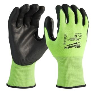 4932492920 - Rękawice odporne na przecięcia o podwyższonej widzialności, poziom ochrony 3/C, rozmiar L/9 (12 par)