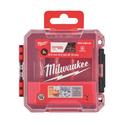 4932498368 - Zestaw wierteł diamentowych Hex Diamond Plus do wiercenia na mokro/sucho, 6 - 10 mm (3 szt.)
