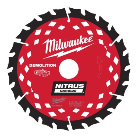 4932499376 - Tarcza pilarska Nitrus Carbide™ do drewna 190 x 30 mm, 24 zęby