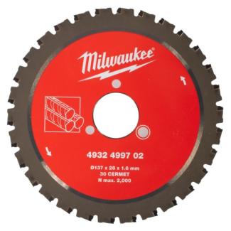 4932499702 - Tarcza pilarska do cięcia prętów zbrojeniowych 137 x 28 mm, 30 zębów