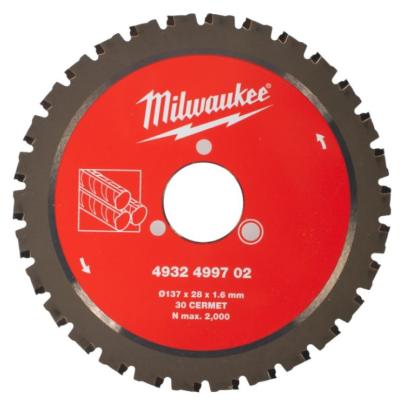 4932499702 - Tarcza pilarska do cięcia prętów zbrojeniowych 137 x 28 mm, 30 zębów