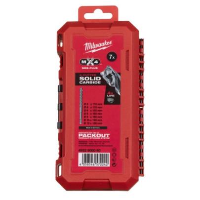 4932500060 - Zestaw wierteł udarowych do betonu SDS-Plus MX4, 4-ostrzowe, 5 - 12 mm (7 szt.)