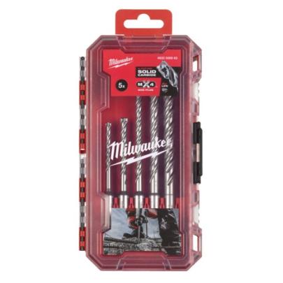 4932500063 - Zestaw wierteł udarowych do betonu SDS-Plus MX4, 4-ostrzowe, 5 - 10 mm (5 szt.)