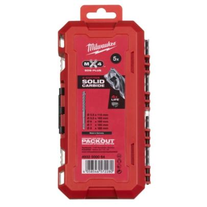 4932500064 - Zestaw wierteł udarowych do betonu SDS-Plus MX4, 4-ostrzowe, 5,5 - 8 mm (5 szt.)