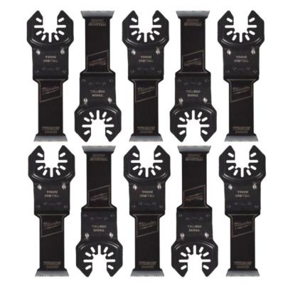 48851259 - Brzeszczot bimetalowy do Multitoola z powłoką tytanową do cięcia miękkich metali i PVC, 28 mm (3 szt.)