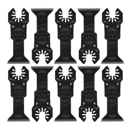 48851269 - Brzeszczot bimetalowy do Multitoola do cięcia wgłębnego wielu materiałów, 45 mm (10 szt.)