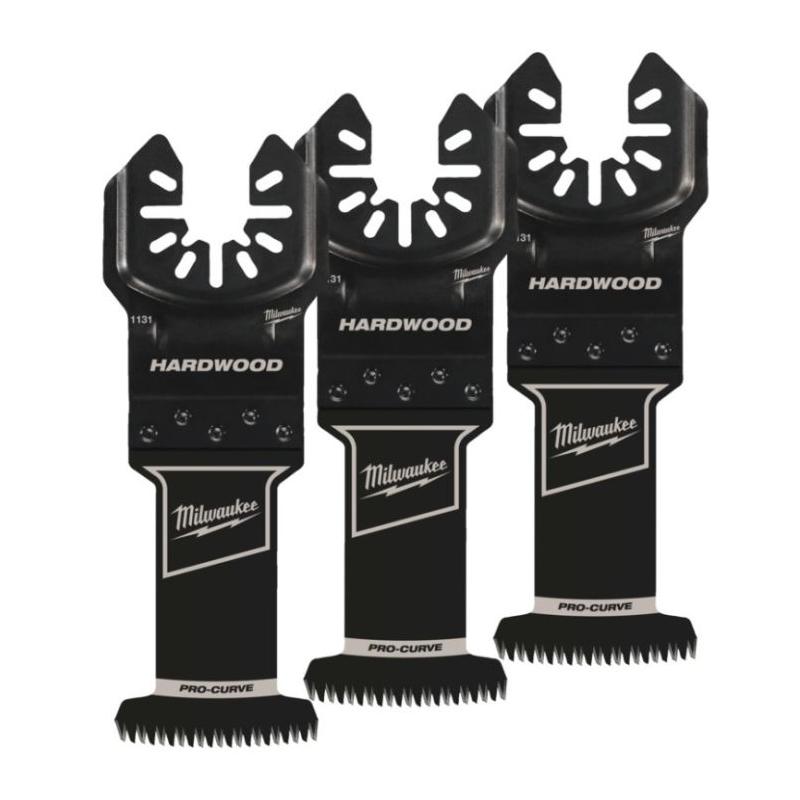48851133 - Ostrze precyzyjne PRO-CURVE™ do Multitoola do cięcia wgłębnego twardego drewna i PVC, 3C, 35 mm (3 szt.)