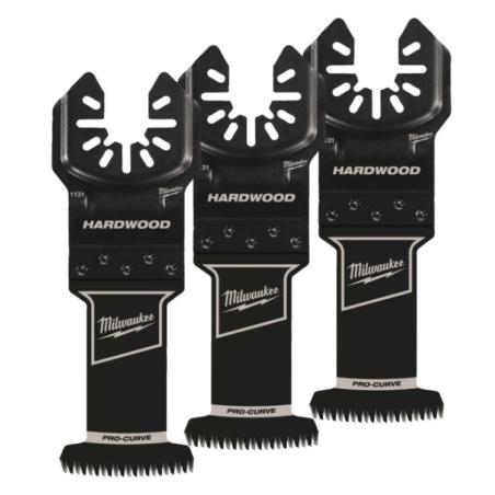 48851133 - Ostrze precyzyjne PRO-CURVE™ do Multitoola do cięcia wgłębnego twardego drewna i PVC, 3C, 35 mm (3 szt.)