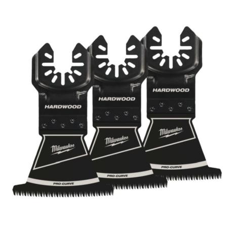 48851153 - Ostrze precyzyjne PRO-CURVE™ do Multitoola do cięcia wgłębnego twardego drewna i PVC, 3C, 64 mm (3 szt.)