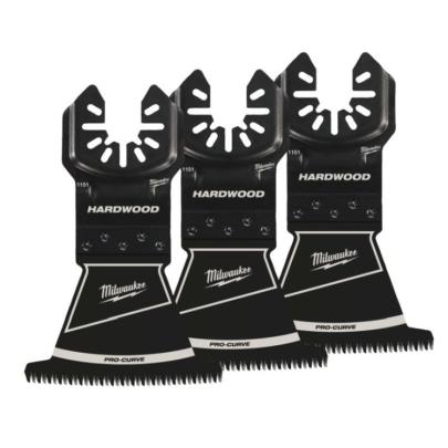 48851153 - Ostrze precyzyjne PRO-CURVE™ do Multitoola do cięcia wgłębnego twardego drewna i PVC, 3C, 64 mm (3 szt.)