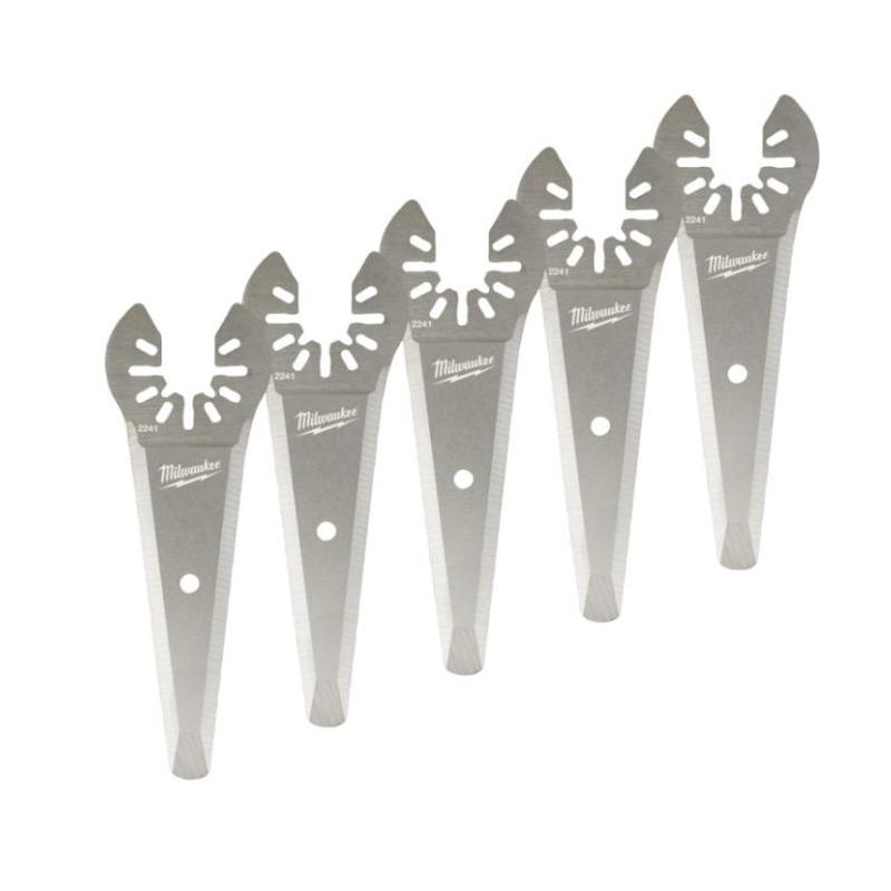 48852241 - Ostrze do Multitoola do cięcia masy uszczelniającej, wykonane z litej stali nierdzewnej, 10 mm (5 szt.)