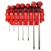 4932498677 - Zestaw kluczy trzpieniowych z rękojeścią, 6-kątnych z kulką, 2 - 8 mm (7 szt.)