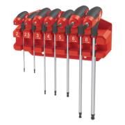 4932498677 - Zestaw kluczy trzpieniowych z rękojeścią, 6-kątnych z kulką, 2 - 8 mm (7 szt.)