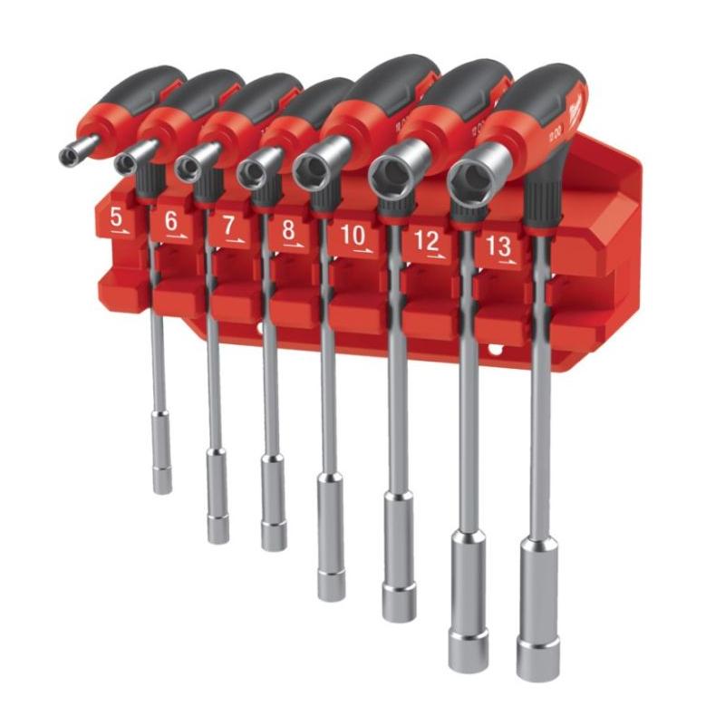 4932498704 - Zestaw kluczy nasadowych z uchwytem typu T, 5 - 13 mm (7 szt.)