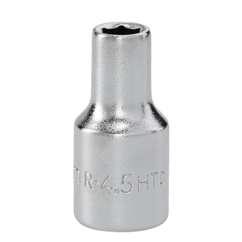 R.4.5HT - Nasadka 1/4" 6-kątna, krótka, metryczna, 4,5 mm