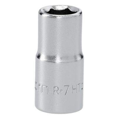 R.7HT - Nasadka 1/4" 6-kątna, krótka, metryczna, 7 mm