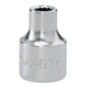 J.6T - Nasadka 3/8" 12-kątna, krótka, metryczna, 6 mm