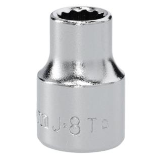 J.8T - Nasadka 3/8" 12-kątna, krótka, metryczna, 8 mm