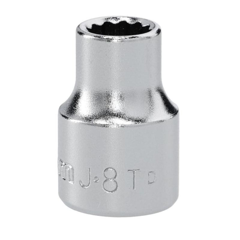 J.8T - Nasadka 3/8" 12-kątna, krótka, metryczna, 8 mm