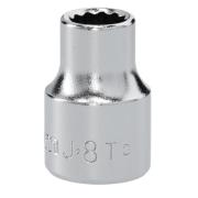 J.8T - Nasadka 3/8" 12-kątna, krótka, metryczna, 8 mm