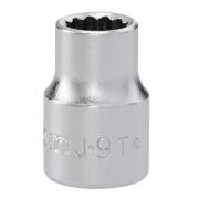 J.9T - Nasadka 3/8" 12-kątna, krótka, metryczna, 9 mm