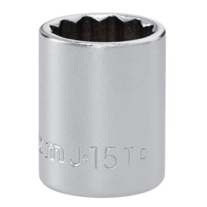 J.15T - Nasadka 3/8" 12-kątna, krótka, metryczna, 15 mm