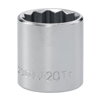 J.20T - Nasadka 3/8" 12-kątna, krótka, metryczna, 20 mm