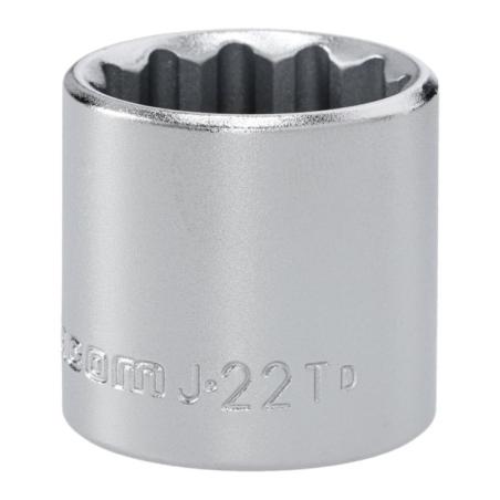 J.22T - Nasadka 3/8" 12-kątna, krótka, metryczna, 22 mm