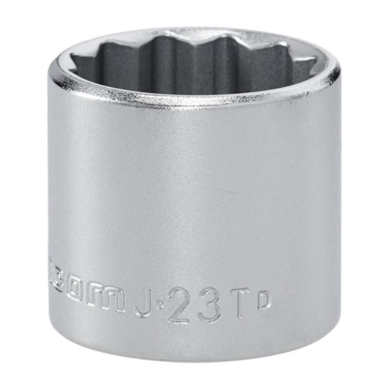 J.23T - Nasadka 3/8" 12-kątna, krótka, metryczna, 23 mm