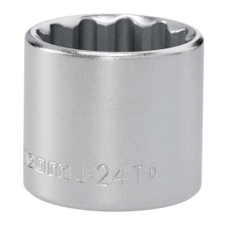 J.24T - Nasadka 3/8" 12-kątna, krótka, metryczna, 24 mm