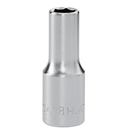 J.8HLAT - Nasadka 3/8" 6-kątna, długa, metryczna, 8 mm