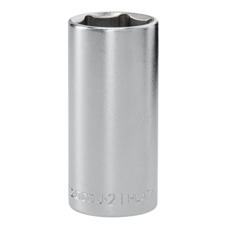 J.21HLAT - Nasadka 3/8" 6-kątna, długa, metryczna, 21 mm