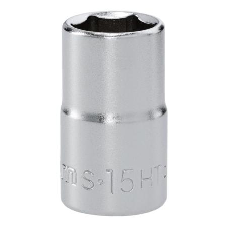 S.15HT - Nasadka 1/2" 6-kątna, krótka, metryczna, 15 mm