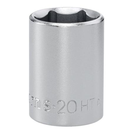 S.20HT - Nasadka 1/2" 6-kątna, krótka, metryczna, 20 mm