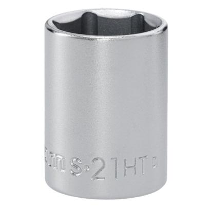 S.21HT - Nasadka 1/2" 6-kątna, krótka, metryczna, 21 mm