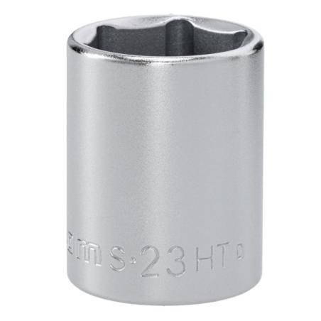 S.23HT - Nasadka 1/2" 6-kątna, krótka, metryczna, 23 mm