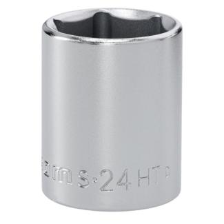 S.24HT - Nasadka 1/2" 6-kątna, krótka, metryczna, 24 mm