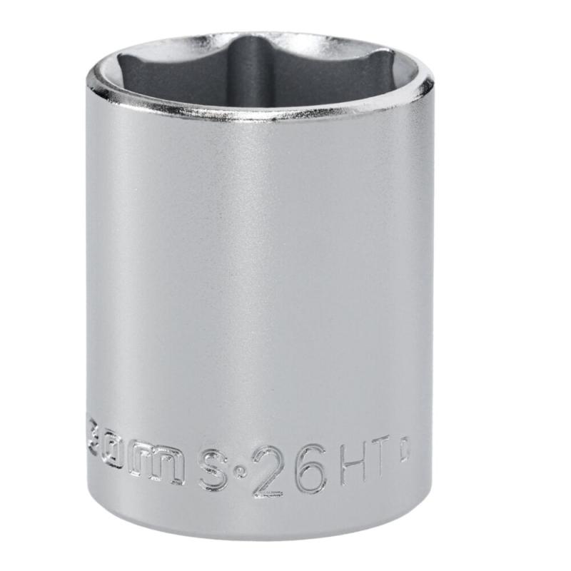 S.26HT - Nasadka 1/2" 6-kątna, krótka, metryczna, 26 mm