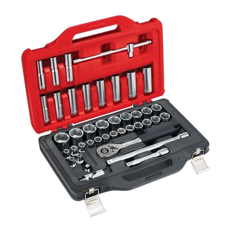 FACOM SL.151-EP41PB - 1/2" hex socket set, 8 - 32 mm, with ratchet and accessories (41 pcs) ✔