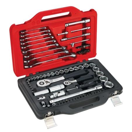 FACOM RSL.151-EPW82PB - 1/4" and 1/2" hex socket set, 4 - 32 mm, with ratchet and accessories (82 pcs) ✔