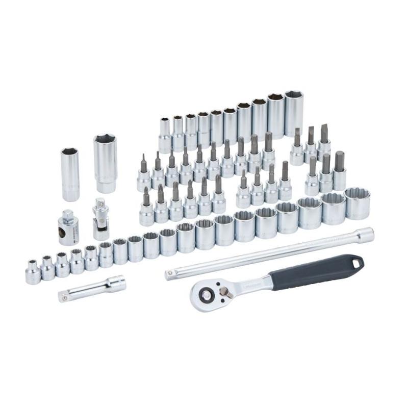 FACOM JL.151-EP62PB - 3/8" socket set with 6-point and 12-point sockets, 6 - 24 mm, with ratchet and accessories (62 pcs) ✔