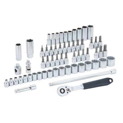 FACOM JL.151-EP62PB - 3/8" socket set with 6-point and 12-point sockets, 6 - 24 mm, with ratchet and accessories (62 pcs) ✔