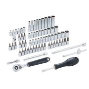 FACOM RL.151-EP72PB - 1/4" socket set 6-point, 12-point, Torx, 4-14 mm, 3/16"-9/16", E4-E10, with ratchet and accessories (72 pc