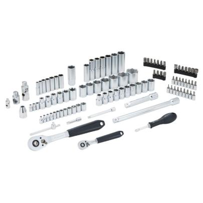 FACOM RSL.151-EP100PB - 1/4" & 1/2" socket set 6-point and Torx, 4-32 mm, E6-E24, with ratchet and accessories ✔