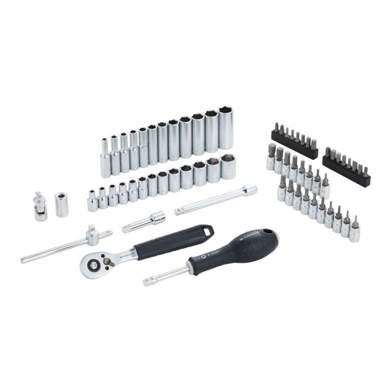 FACOM MODM.RL151-66 - Socket and accessories module 1/4", 2 - 14 mm, T6 - T30 + bits (66 pcs), foam insert ✔