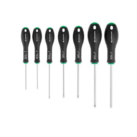 BTXJ7PB - Set of 7 Ergotwist® screwdrivers for Torx® screws, T10 - T40