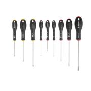BTPJ9PB - Set of 9 Ergotwist® screwdrivers for slotted and Phillips® screws, 2.5 - 8 mm, PH0 - PH2
