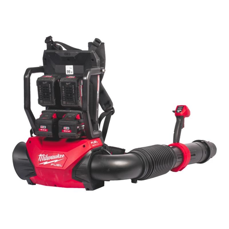 MILWAUKEE - M18 F2BPB-124 - Dual battery backpack blower 18 V, 12.0 Ah, FUEL™ - 4933499231