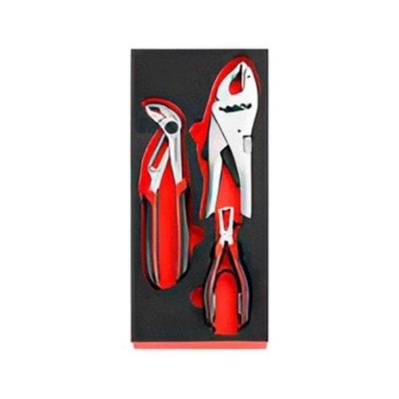 MODM.CPE3A - Moduł szczypiec: nastawne, do ściągania izolacji i zaciskowe (3 szt.), wkładka piankowa