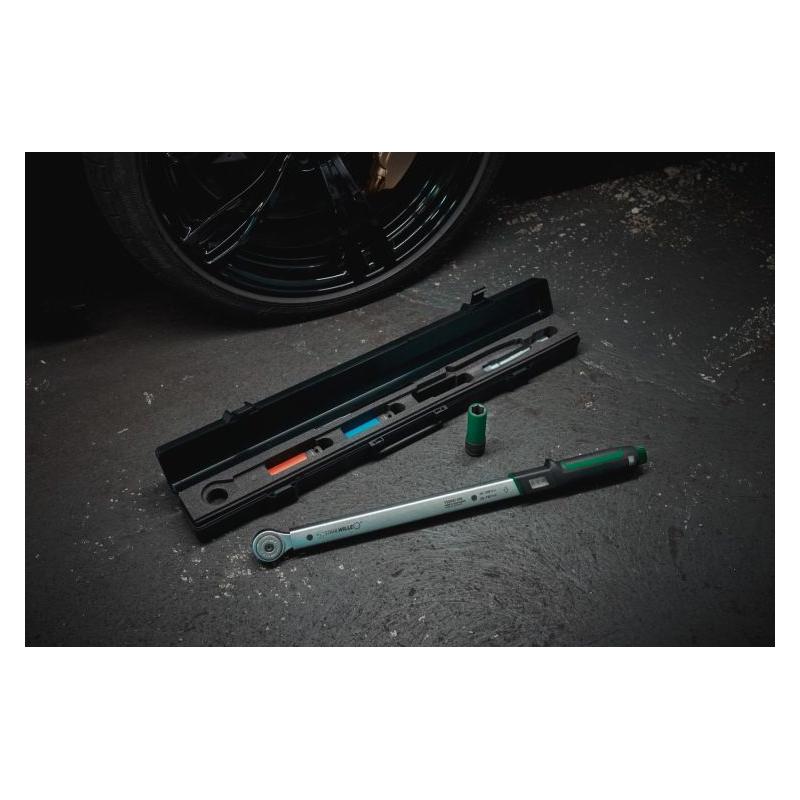 750NR/200/3/1 - Torque wrench 750NR/200 + 1/2" fine-tooth ratchet and wheel nut sockets 17, 19, and 21 mm, 96507216